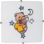 Plafond BRIER quadrado 2xE27 C.30xL.30xAlt.0,6cm multicores