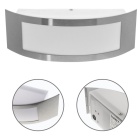 Aplique JAMOR IP44 1xE27 C.31xL.9xAlt.10cm cor inox