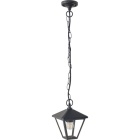 Suspensão DORNELA IP44 1xE27 C.16xL.16xAlt.Reg.cm alumínio+vidro, cor antracite