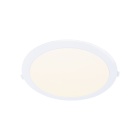 Foco de encastrar INTEGO 2.0 PC redondo 18W LED 1850lm 3000K 120° Alt.2,5xD.22,5cm branco
