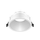 Aro de encastrar INTECA PC redondo Alt.5,2xD.9,4cm policarbonato (PC) branco