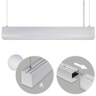 Barra suspensa LINEX B2 120cm 1x40W LED 3200lm 3000K 110° C.118xL.6xAlt.Reg.cm alumínio