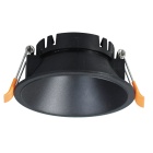 Aro de encastrar ONIRO ABS redondo Alt.3,5xD.8,1cm em ABS preto