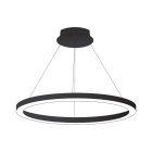 Colgante LineX Circle LED CCT 60W 6000lm 3000K/4000K/6400K Al.Reg.xD.90cm negro