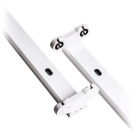 Régua BATTEN 2xG13 T8 LED 120cm C.121xL.7,5xAlt.4,5cm branco