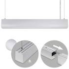 Barra suspensa LINEX B2 60cm 1x20W LED 1600lm 3000K 110° C.60,3xL.5,8xAlt.Reg.cm alumínio