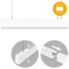 Barra suspensa LINEX B2 60cm 1x20W LED+1x8W LED 1600lm 3000K 110° C.57xL.4xAlt.Reg.cm branco