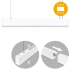 Barra suspensa LINEX B2 120cm 1x40W LED+1x16W LED 3200lm 4000K 110° C.118xL.4xAlt.Reg.cm branco