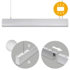 Barra suspensa LINEX B2 120cm 1x40W LED+1x16W LED 3200lm 4000K 110° C.118xL.4xAlt.Reg.cm alumínio