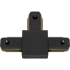 Conector "T" para calha LINE PRO X2 (2 condutores) em alumínio preto