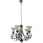 Candeeiro de tecto MONZA 5xE14 Alt.Reg.xD.66cm oxidado