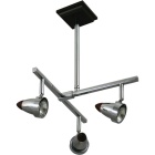 Candeeiro de tecto TIAGO 3xGU10 C.34xL.29xAlt.43cm wengue/cromado