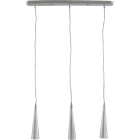 Suspensão CRIOLITA 3xGU10 C.55xL.5xAlt.Reg.cm alumínio