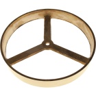 Aro de caixa Alt.2,5xD.20cm sem furos laterais, em latão bruto