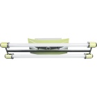 Plafond BERILLO 2xG13 T8 60cm C.70xL.16xAlt.9cm verde/cromado