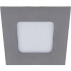 Downlight FRANCO square 1x3W LED 134lm 3000K 120° L.9xW.9xH.0,2cm Satin Nickel