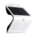 Aplique solar SOLARIS IP65 4W 500lm LED 4000K+LED traseiro 4000K C.14xL.11,48xAlt.21,11cm branco