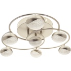 Plafond PLANETT 7x5W LED 2620lm 3300K Alt.16,5xD.50cm champanhe