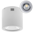 Plafond TUBI 1x30W LED 2400lm 4000K Alt.18xD.19cm alumínio branco