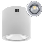 Plafond TUBI 1x40W LED 3200lm 4000K Alt.21,5xD.22cm alumínio branco