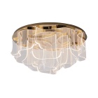 Plafond CLAIRE CCT LED 150W 6750lm 2700K/4000K/6000K D.150cm Dourado