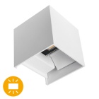 Aplique SOR IP65 2x5W LED 800lm 6500K C.10xL.10xAlt.10cm branco