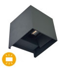 Aplique SOR IP65 2x5W LED 600lm 4000K C.10xL.10xAlt.10cm antracite