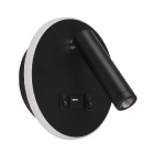 Aplique MATSYS 11W LED 657lm 4000K, porta USB C.9xL.4xAlt.120cm preto