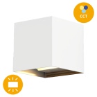 Aplique SORDO IP65 2x3W LED CCT 3000/4000/6500K C.10xL.10xAlt.10cm branco