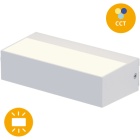 Wall Lamp CORVO IP65 9W LED CCT 3000/4000/6500K L.17,1xW.4,6xH.8,3cm White