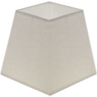 Abat-jour CIPRIOTA quadrado prisma tela PVC8886 com encaixe E27 C.15xL.15xAlt.14cm natural (cru)