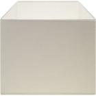 Abat-jour CIPRIOTA quadrado tela PVC802 com encaixe E27 C.30xL.30xAlt.22cm bege