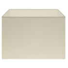 Abat-jour CIPRIOTA rectangular tela PVC802 com encaixe E27 C.30xL.20xAlt.22cm bege