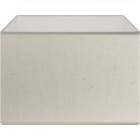 Abat-jour CIPRIOTA rectangular tela PVC8886 com encaixe E27 C.30xL.20xAlt.22cm natural (cru)