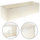 Abat-jour ESPANHOL rectangular com encaixe E14 C.75xL.20xAlt.20cm bege