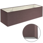 Abat-jour ESPANHOL rectangular com encaixe E14 C.75xL.20xAlt.20cm castanho