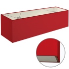 Abat-jour ESPANHOL rectangular com encaixe E14 C.75xL.20xAlt.20cm vermelho