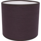 Abat-Jour ROMENO redondo tela Sari com encaixe E14 Alt.14xD.16cm Castanho