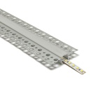 Calha para fita LED com difusor opalino L.55x Alt.14mm para superfícies de gesso cartonado