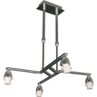 Frame for Ceiling Lamp DUBAI 4xE14 L.44xW.48xH.Reg.cm Chrome