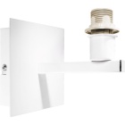 Base para aplique SYDNEY 1xE14 C.12xL.15xAlt.13cm branco