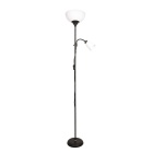 Floor Lamp VARESE 1xE27 with reading arm 1xE14 H.178xD.28cm black