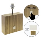 Base para candeeiro de mesa ZARA 1xE27 C.24xL.8xAlt.33cm castanho