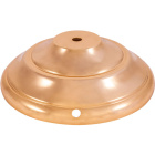 Base para candeeiro de mesa Alt.5xD.17cm furo central e lateral, em latão dourado
