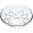 Bobeche de cristal D.12cm furo central 26mm transparente