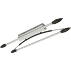 Plafond CORNALINA 2x24W G5 T5 C.71xL.16,5xAlt.10,5cm wengue/níquel