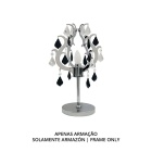 Candeeiro de mesa DEBORAH 1xE14 Alt.46xD.28cm cromado