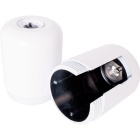 Capuchón blanco de baquelita p/portalámparas E27 de 3 piezas c/interruptor c/racor M10 y tornillo