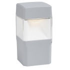 Pilar ELISA 1xGX53 10W botão CCT (3cores) IP55 C.12,6xL.12,6xAlt.25cm resina cinza