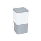 Farola VIRGILIO 1xE27 11W con pulsador CCT (3colores) IP55 L.13,1xAn.13,1xAl.25cm resina gris